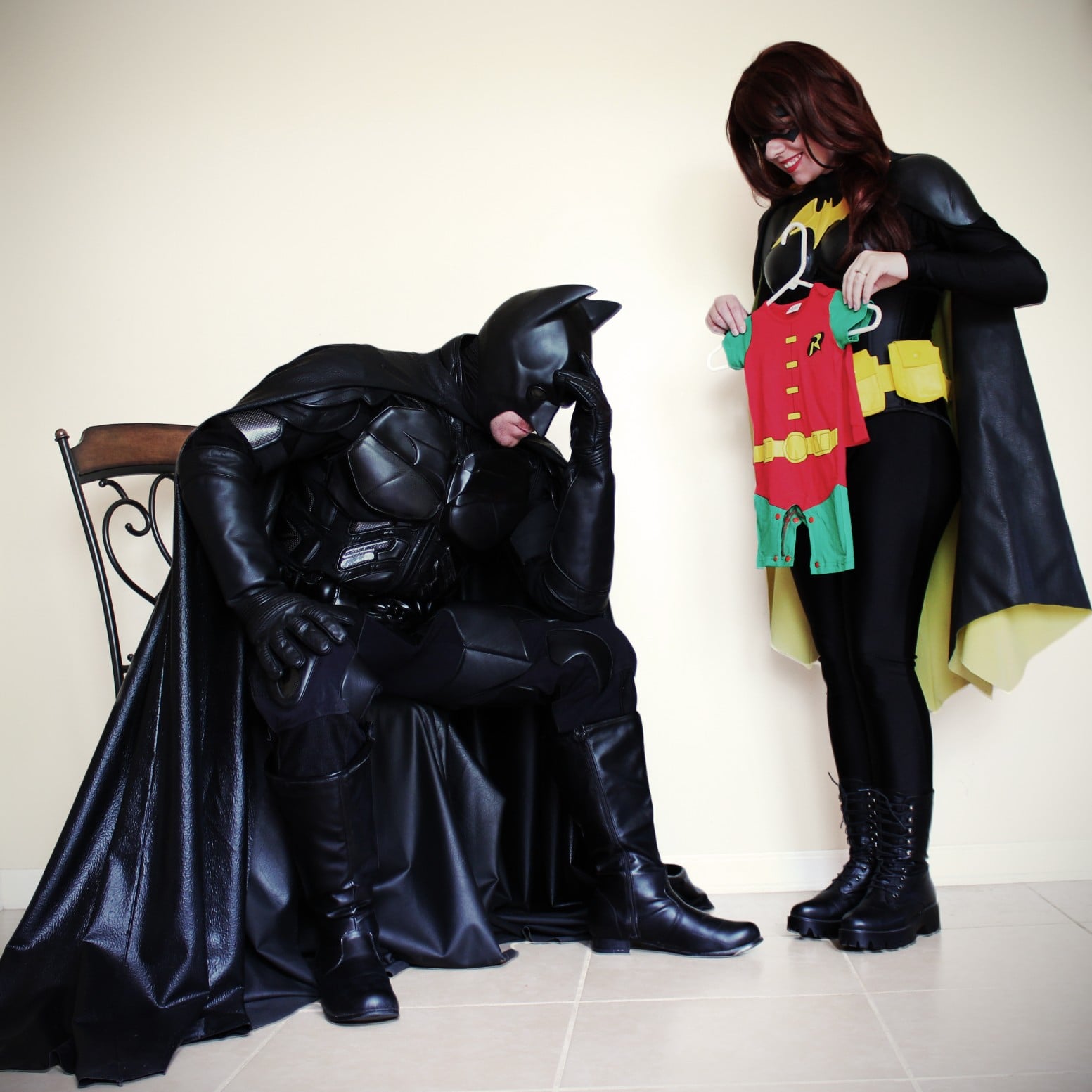 Batman and Batgirl Sidekick Pregnancy Announcement | POPSUGAR Family