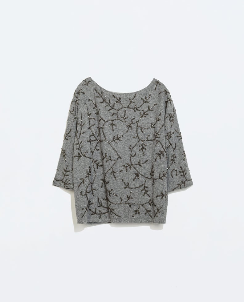 Zara Embroidered Sweater