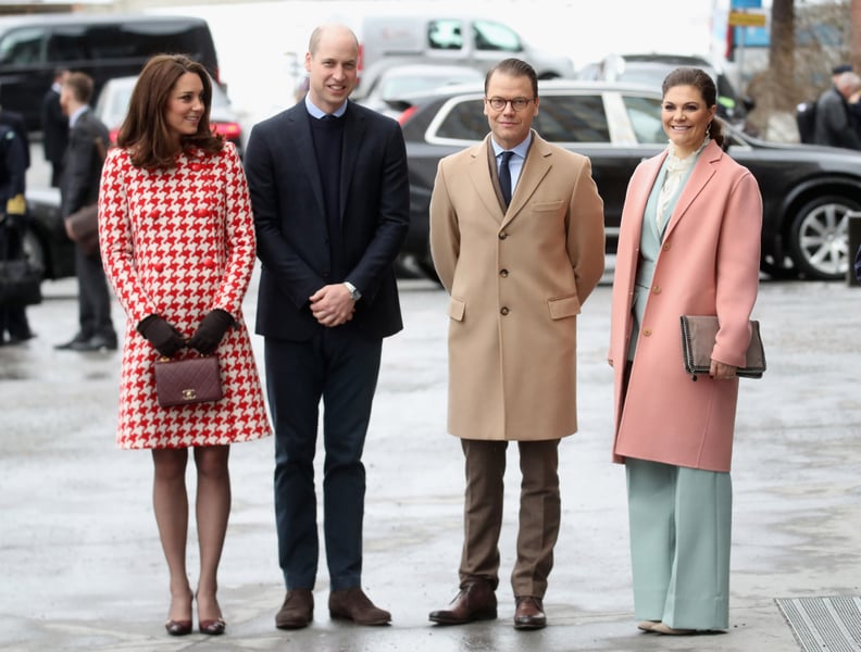 Kate Middleton, Prince William, Prince Daniel, and Crown Princess Victoria