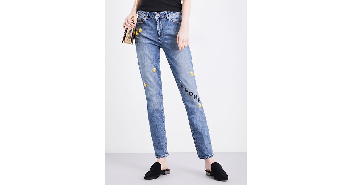 Paige Denim's Julia Embellished Jeans ($380) come with splashy | Best ...