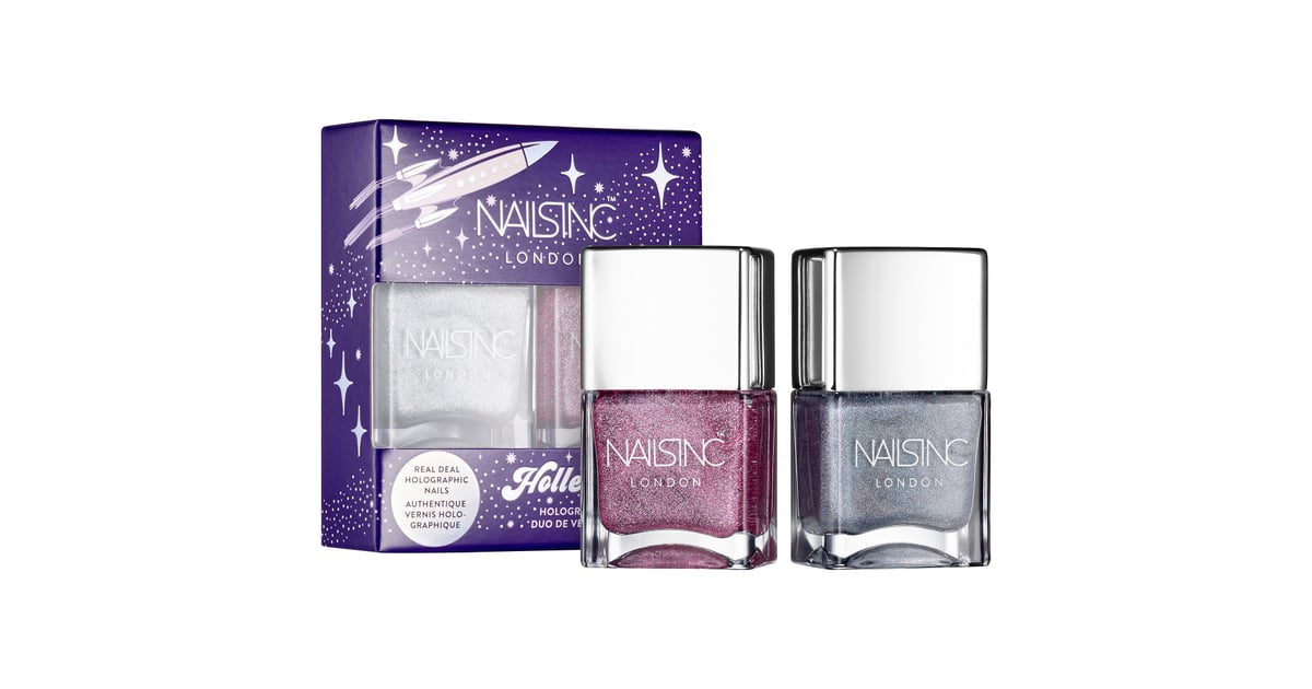 Nails Inc. HollerGraphic Holographic Nail Polish Duo Nail Gift Guide