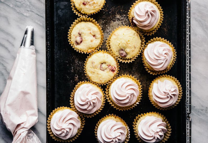 Coconut Raspberry Cupcakes With Raspberry Buttercream