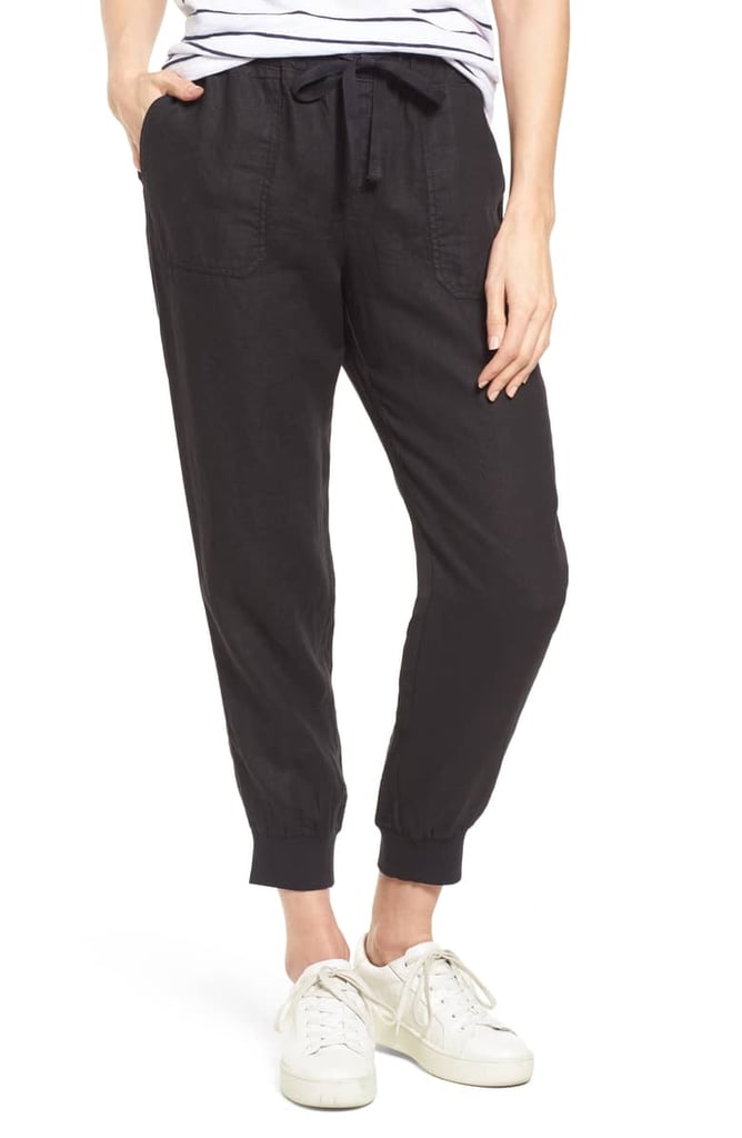 caslon linen joggers