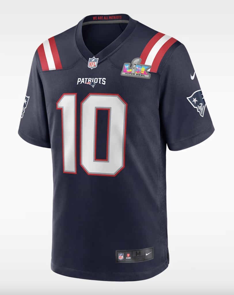 Drake Maye New England Patriots Super Bowl LX Nike NFL Game Jersey ($160)
The Patriots quarterbacks have a way of doing things, and if you were a Tom Brady fan, now it's time to pass the torch to Drake Maye. And yes, this jersey has "Maye" — not Brady — on the back.