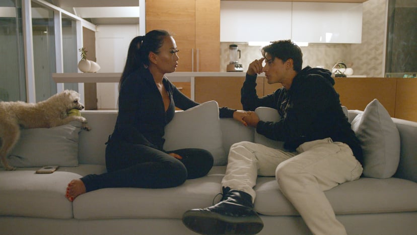 (L-R) Kelly Mi Li and Andrew in episode 6 