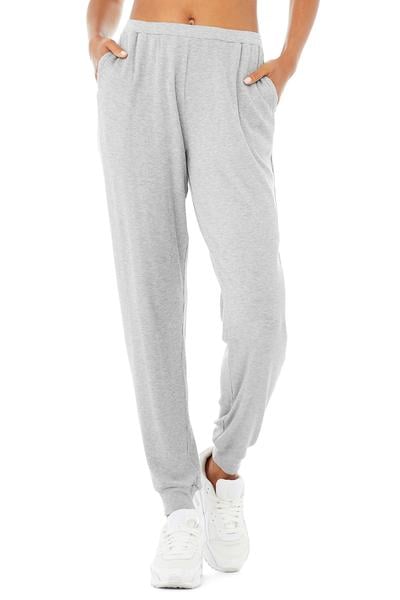 High-Waist Ribbed Whisper Pant