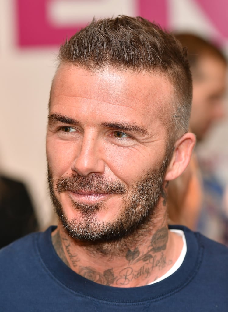 David Beckham at London Fashion Week Men's 2018