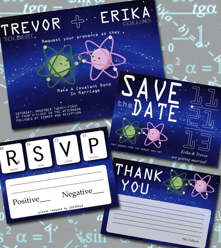 Quot Make A Covalent Bond In Marriage Quot Is The Perfect Wording For This Geeky Wedding Invitations Geeky Wedding Invitation Templates