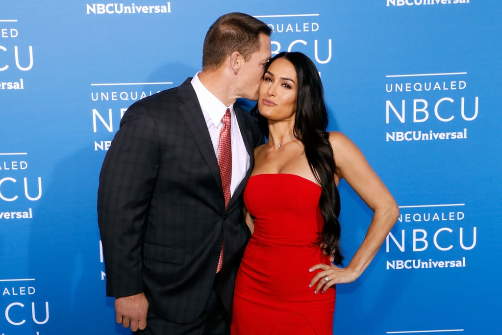 Nikki Bella and John Cena at NBC Upfront May 2017