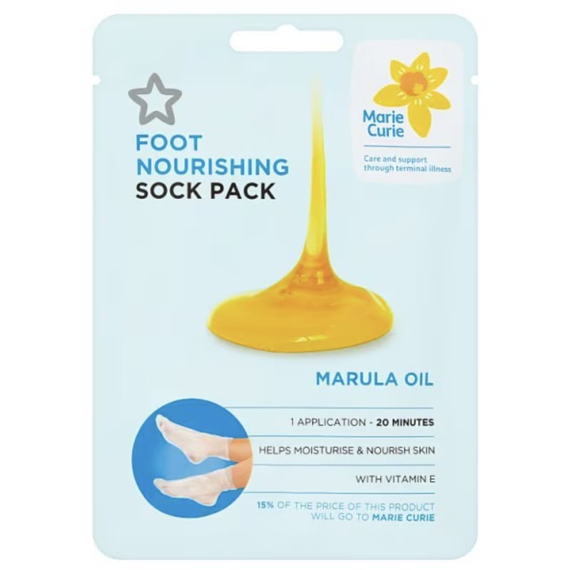 Best Foot Mask: Superdrug Foot Nourishing Sock Pack Marula Oil