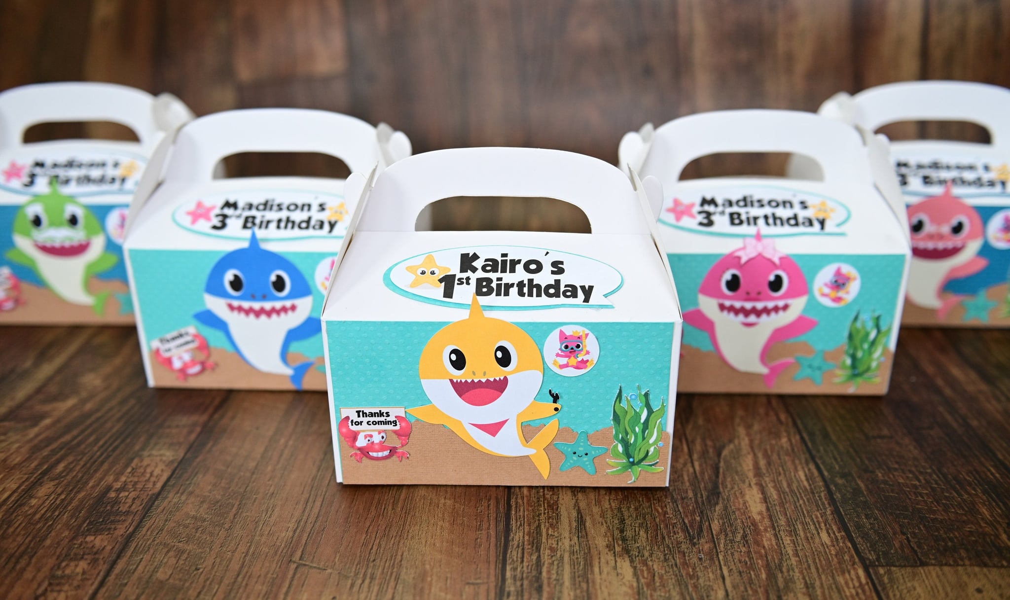 10 PCS Baby Shark Foil Balloon Children's Favor Birthday Party Supplies Decor 