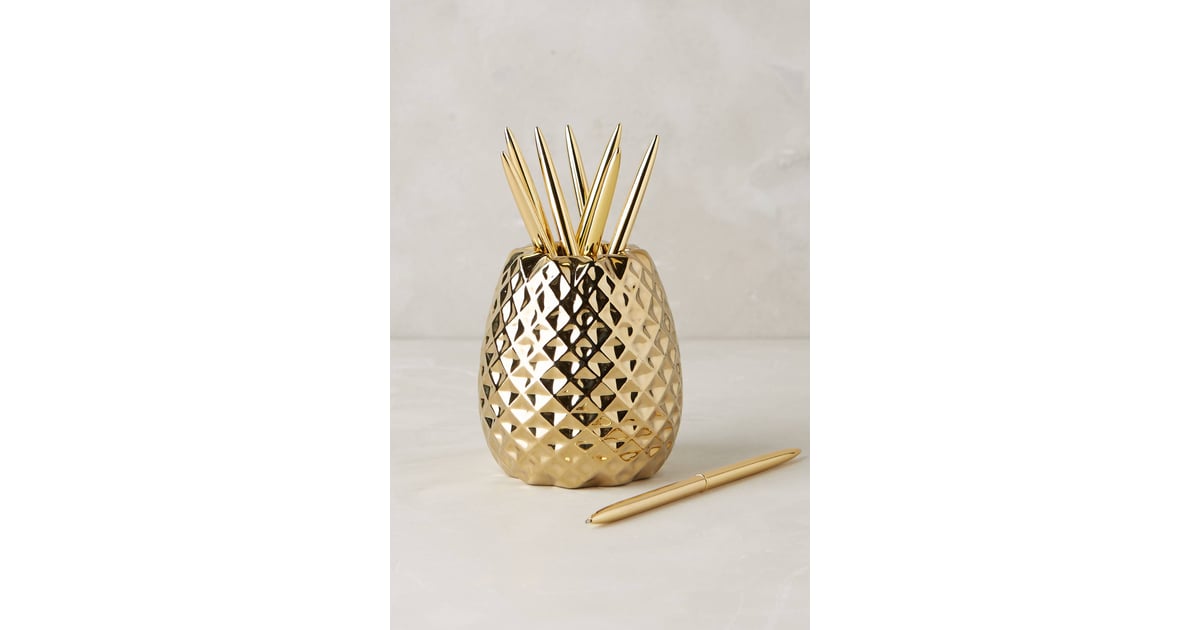 pineapple pencil holder