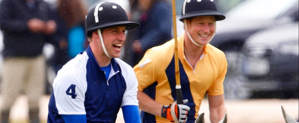 Pictures of Prince William and Prince Harry Playing Sports