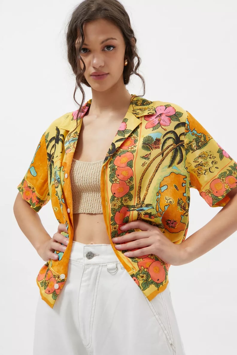 Urban Outfitters Hayden Souvenir Button-Down Shirt