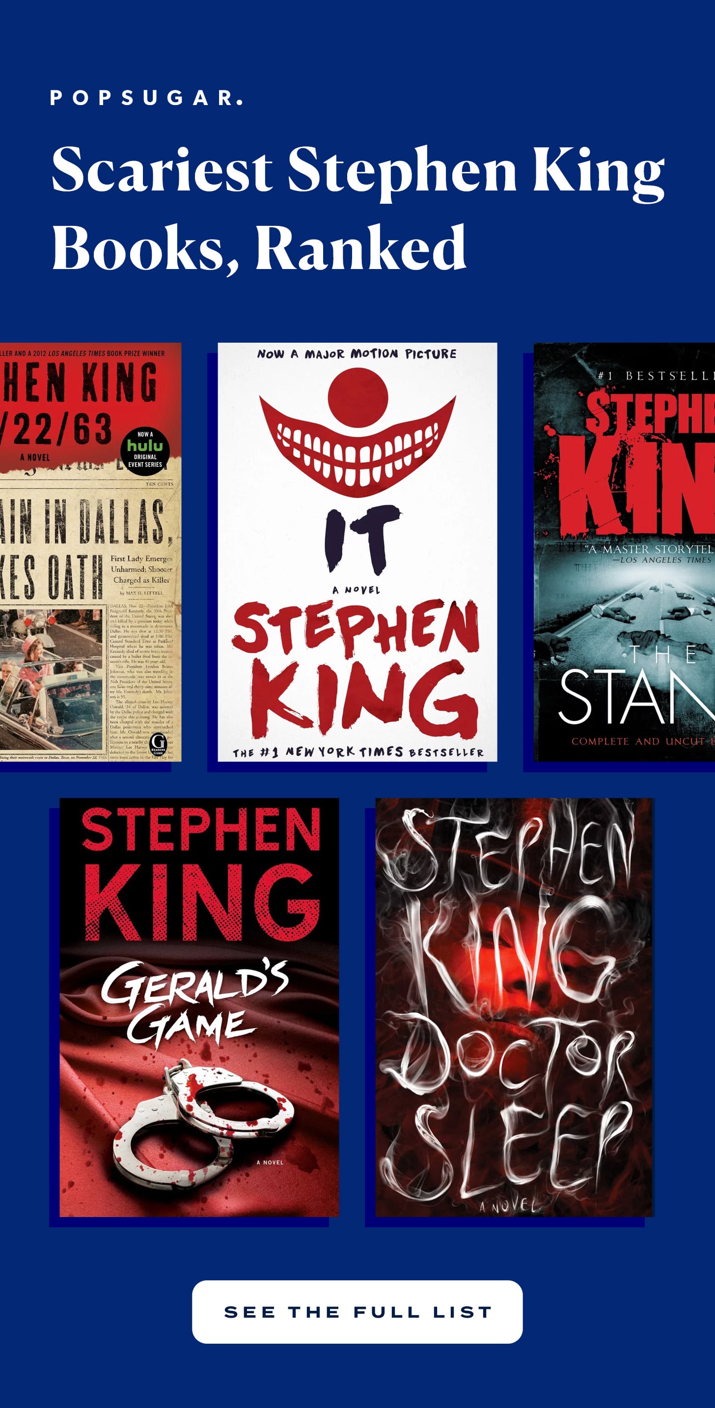 deformation Opmuntring Rustik Scariest Stephen King Books, Ranked | POPSUGAR Entertainment