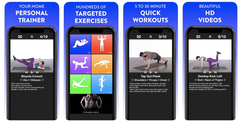 Daily workout fitness trainer app store