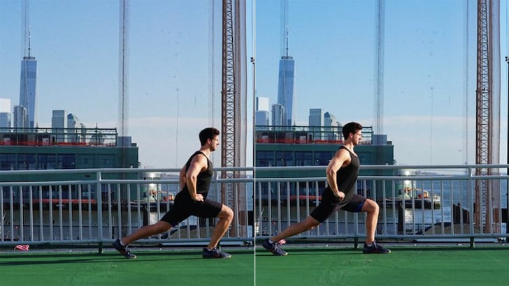 Stationary Lunges Forward and Back