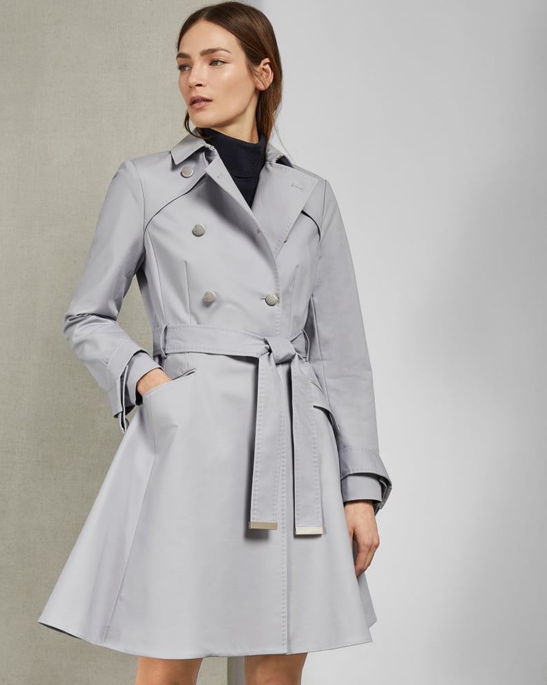 Ted Baker Knot Cuff Detail Cotton Trench Coat