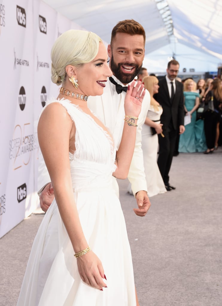 Lady Gaga and Ricky Martin at the 2019 SAG Awards