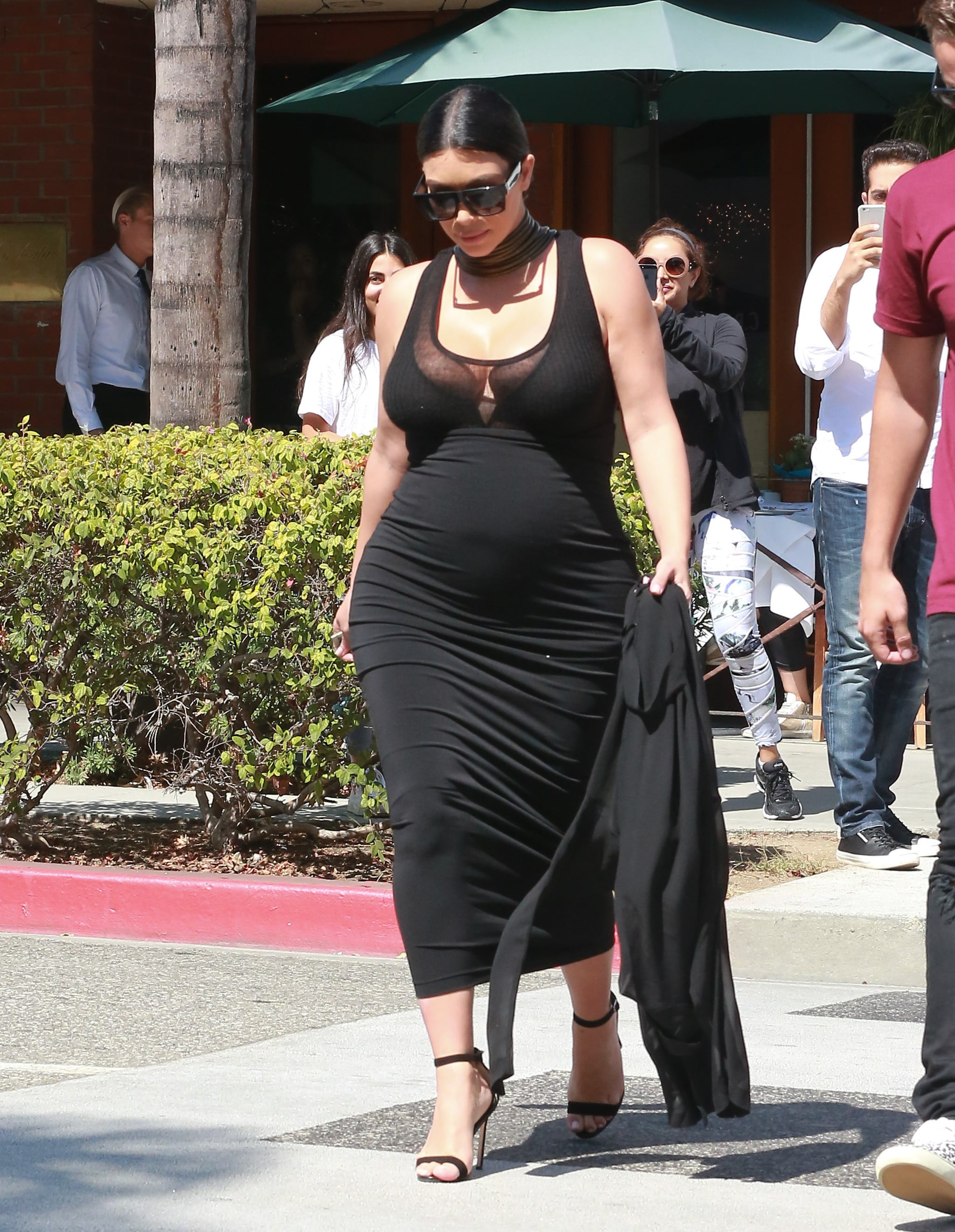sheer-top maxi dress | Kim 