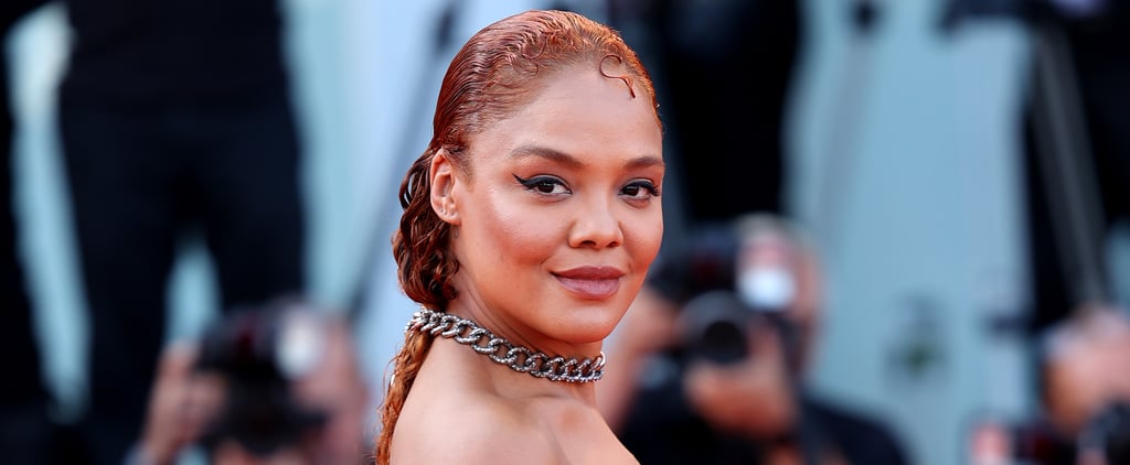 The Insanely Cool Way Tessa Thompson Held Her Curls Back on the Red Carpet
