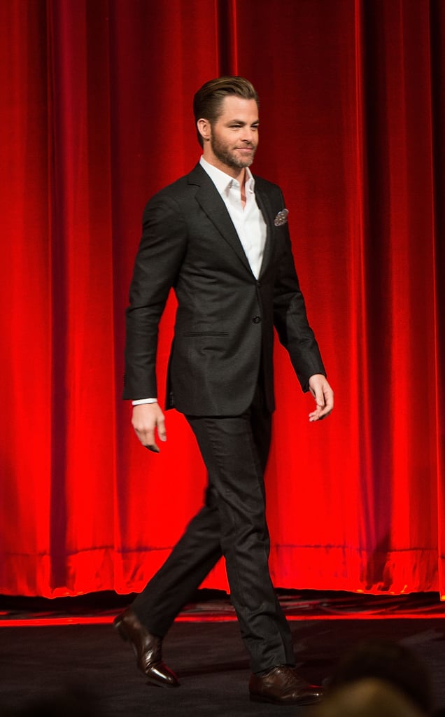 Chris Pine helped announce the Oscars nominations in LA on Thursday.