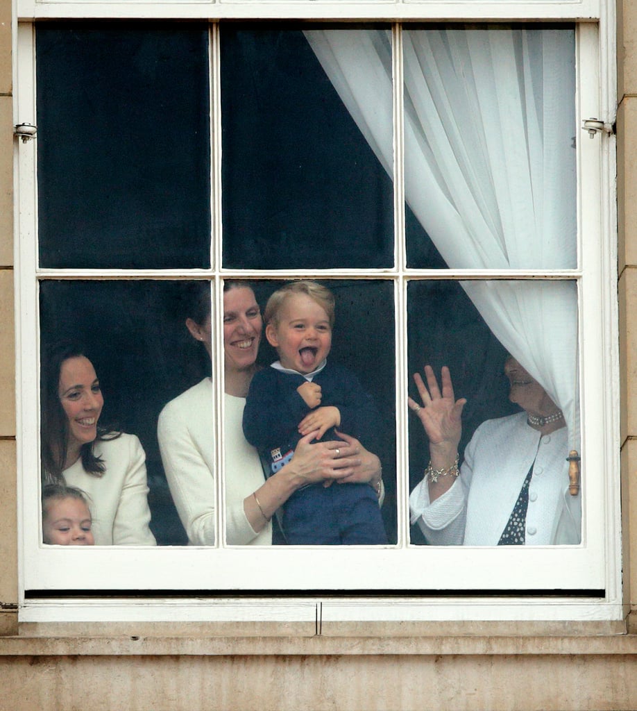 When George Got Goofy in the Window at Buckingham Palace