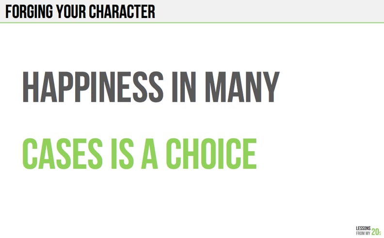 You Can Choose to Be Happy