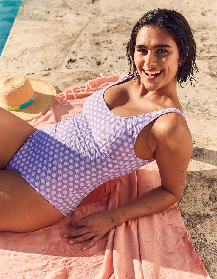 Aerie Pique Scoop OnePiece Swimsuit Best Aerie Swimsuits POPSUGAR