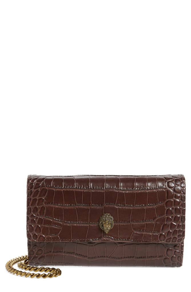 Kurt Geiger Kensington Croc Embossed Leather Wallet