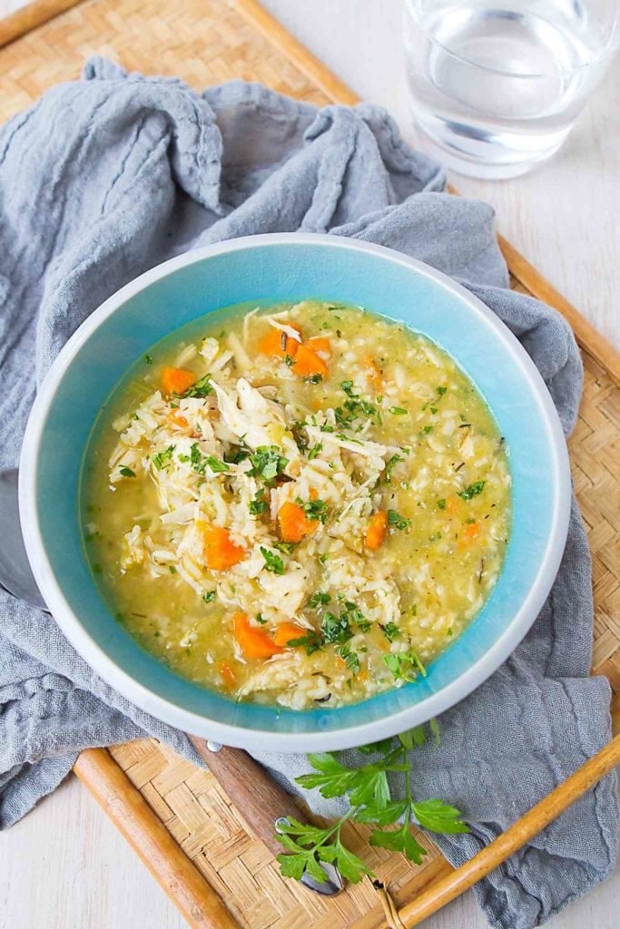 Instant Pot Chicken and Rice Soup