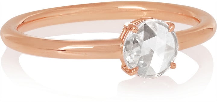 Anita Ko 18-Karat Rose Gold Diamond Ring ($2,250)