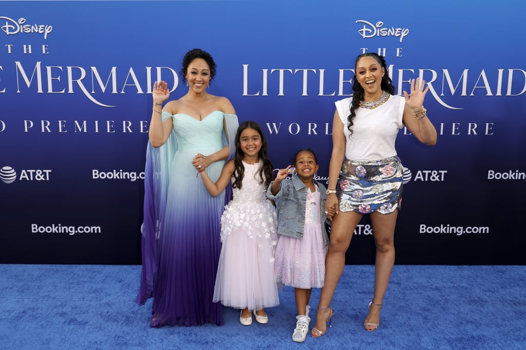 Tia, Tamera Mowry Bring Daughters to Little Mermaid Premiere