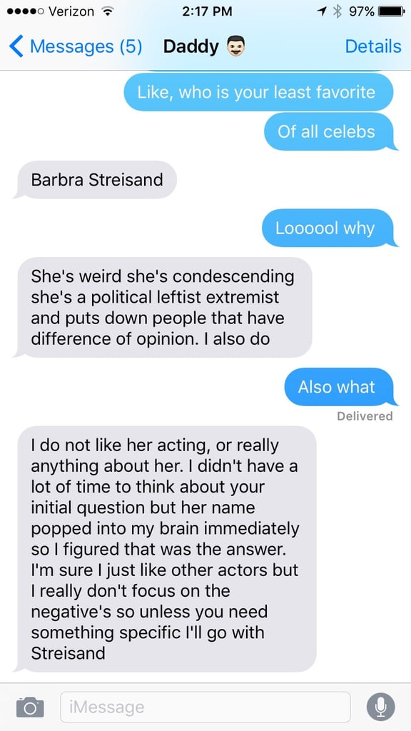 This Dad Who Wants to Shun Barbra Streisand