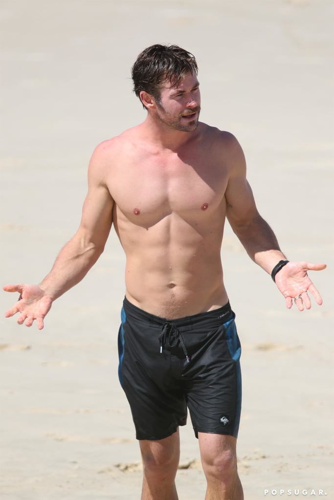 Chris Hemsworth and Matt Damon Australia Pictures April 2018