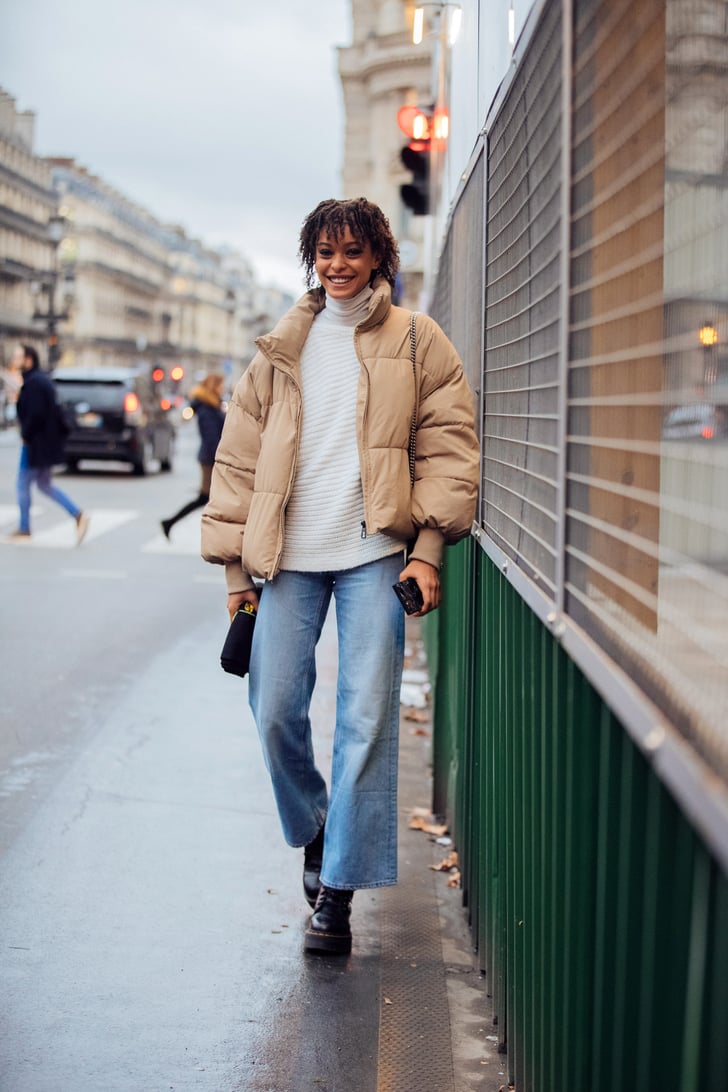 Style Them With a Puffer and WideLeg Jeans How to Wear Doc Martens