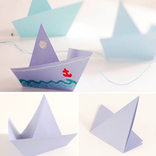 origami sailboat