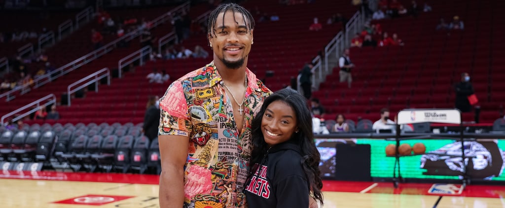 Simone Biles's Minimalist Supermodel Nails Let Her Engagement Ring Shine