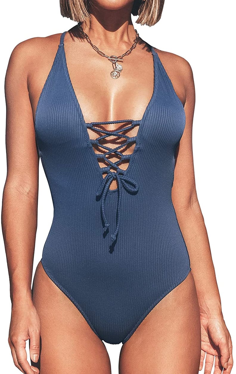Cupshe Lace Up One-Piece Swimsuit