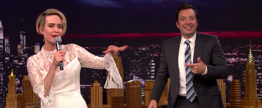 Sarah Paulson Raps on Fallon Video October 2016