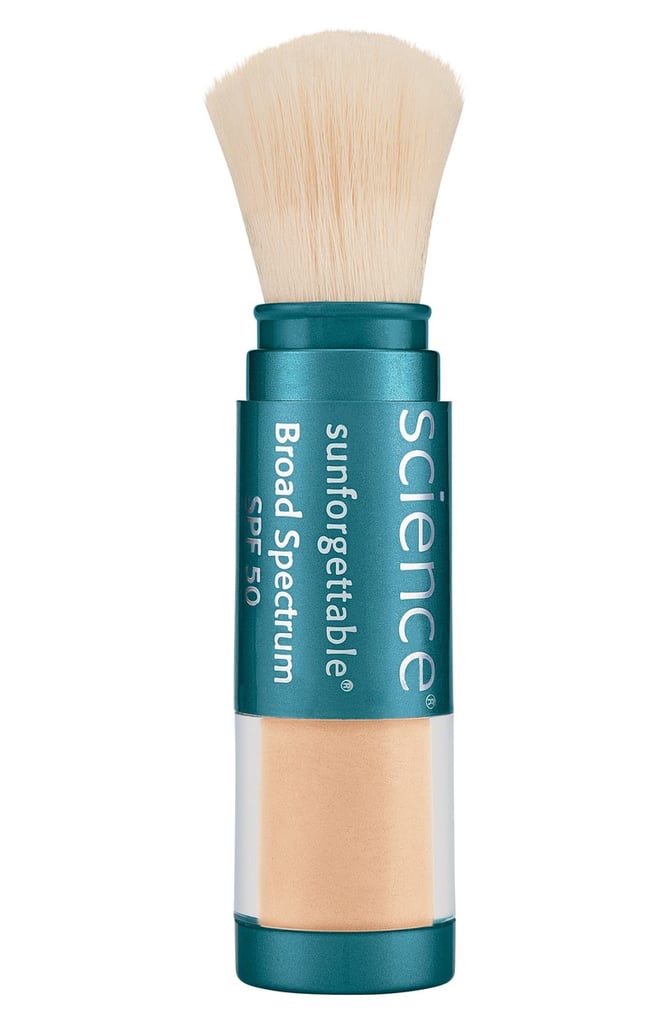 If you wear makeup daily and don't want to smear on sunscreen lotion every two hours, you should keep your keep your skin protected with an SPF powder. Dr. Henry likes Colourescience Sunforgettable Brush-On Shield SPF 50 ($65) because it "protects your skin without compromising your makeup." The mineral powder goes on sheer and comes in four shades including Tan and Deep, which is flattering on a range of brown complexions.