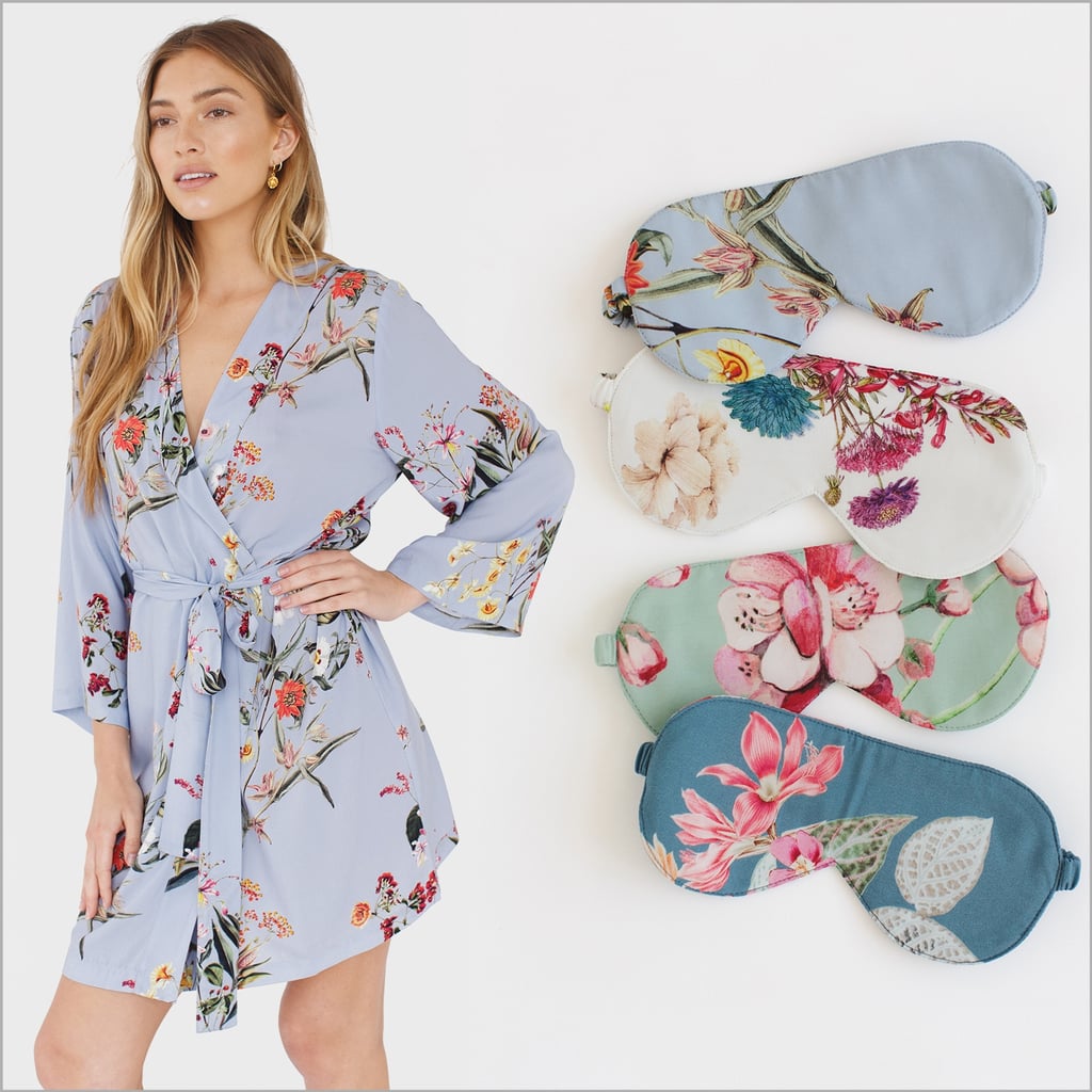 Plum Pretty Sugar Floral Robe and Eye Mask Set Birthday Gift Ideas
