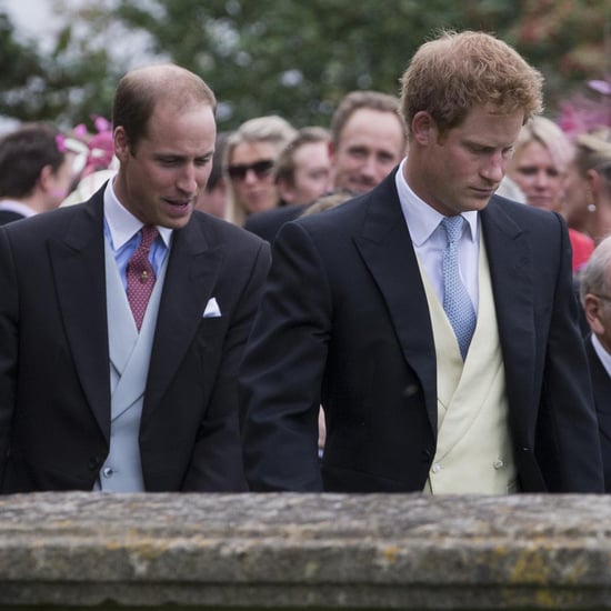 Prince William and Prince Harry at Victoria Inskip's Wedding