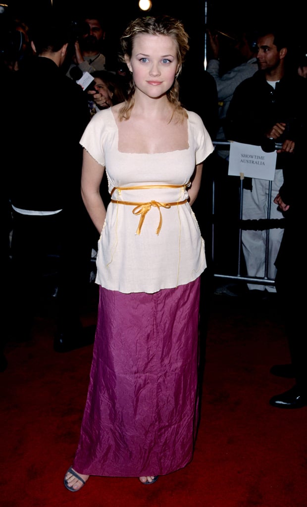 Reese Witherspoon in Pink Maxi Skirt at 1999 Cruel Intentions LA Premiere