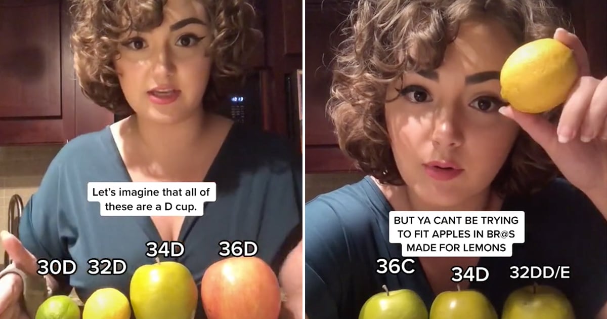 This TikToker Uses Fruit to Explain Bra Sister Sizes, and Wow, It All Makes Sense Now