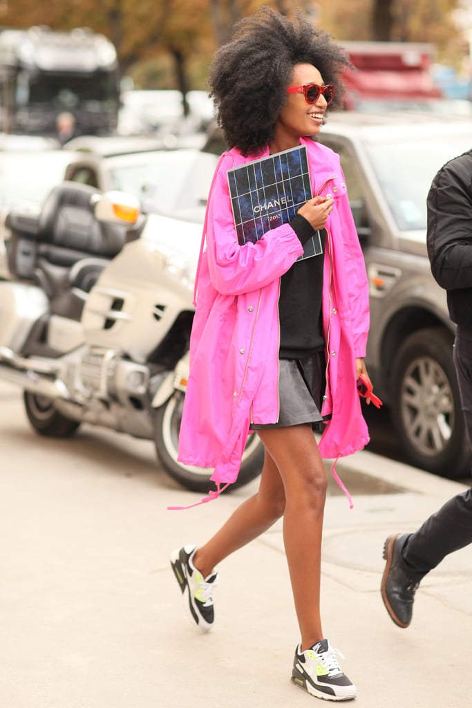 Julia Sarr-Jamois finished her cool-girl outfit with kicks just as worthy of the spotlight, albeit a bit more low key.