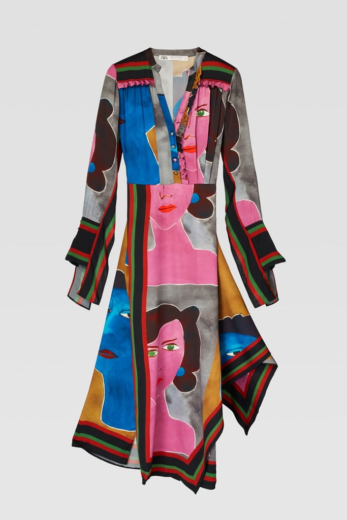 Zara Campaign Collection Face Print Dress