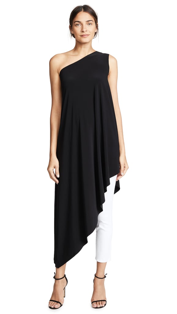 Norma Kamali Kamali Kulture One Shoulder Diagonal Tunic | Emily ...