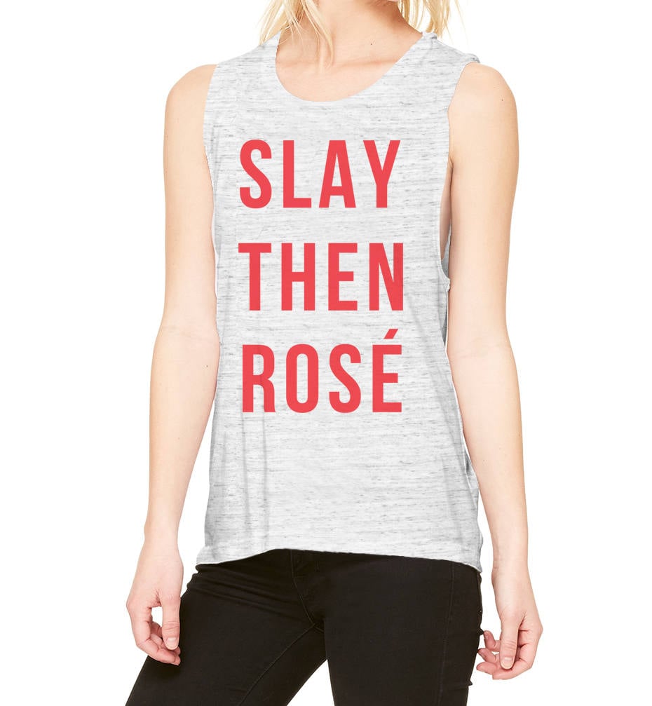 Slay Then Rosé Tank