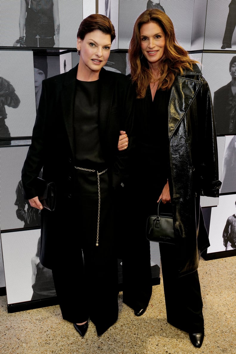 Linda Evangelista and Cindy Crawford at the Steven Meisel x Zara Launch